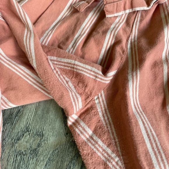 Thread & Supply Women’s High Waited Orange Striped Pants, size medium - Picture 7 of 14